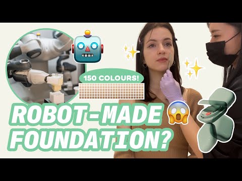 A robot made our Korean CUSTOM FOUNDATION | Things to do in Seoul, Korea