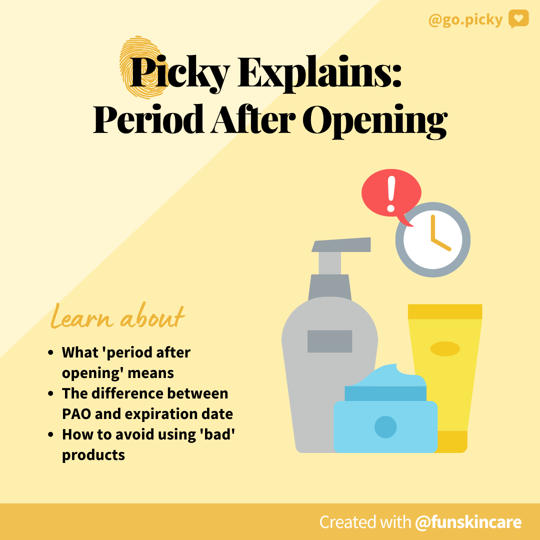 Picky Explains PAO Period After Opening Picky No.1 KBeauty and