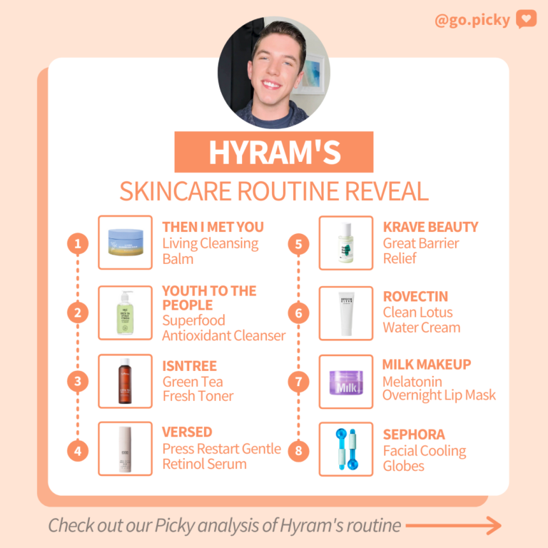 Celebrity Routine Reveal Hyram's Skincare Picky Skincare Blog