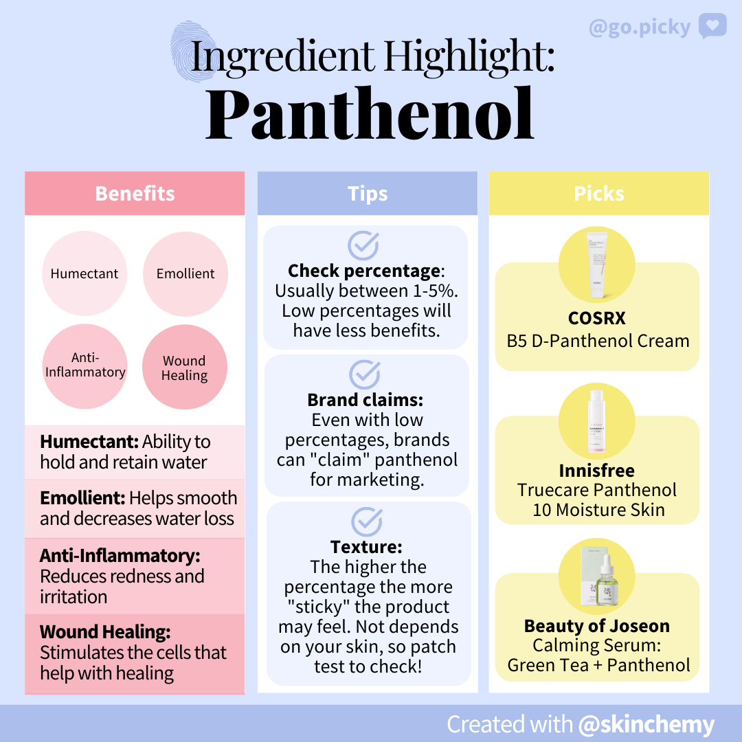 Ingredient Highlight: Panthenol - Picky | No.1 K-Beauty And Skincare ...